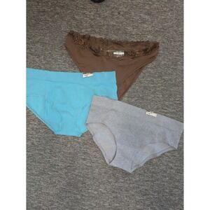 NEW No‎ Boundaries Panties Women's XXL Multi-Color Lace 3pk